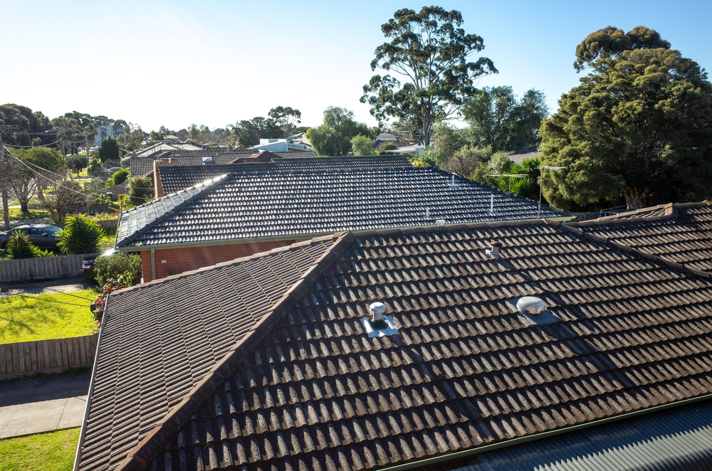 Professional roof restoration work